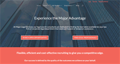 Desktop Screenshot of majorlegalservices.com