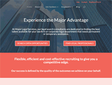 Tablet Screenshot of majorlegalservices.com